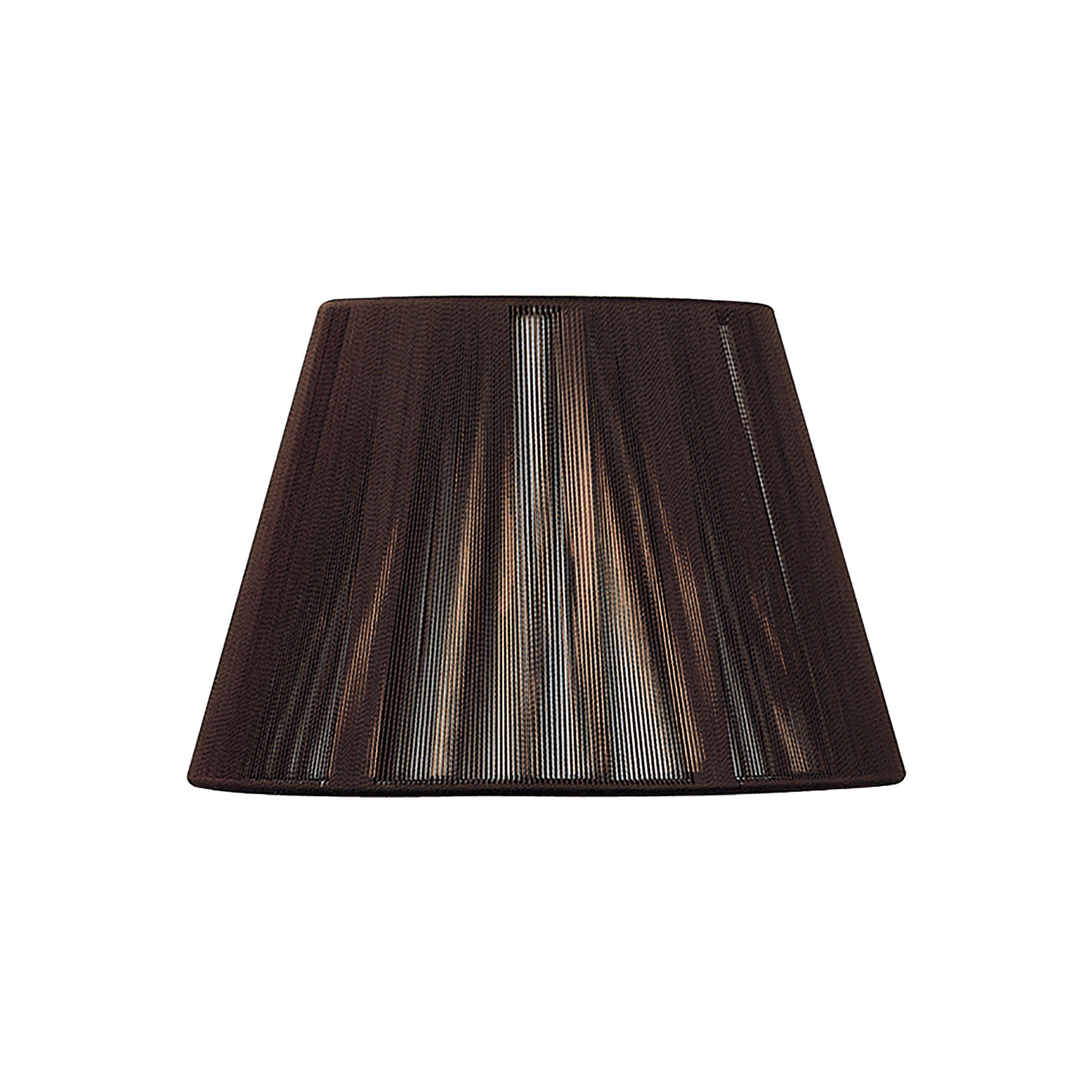 MS032  Silk 30cm String Shade Dark Brown